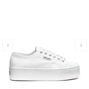 Superga White Platform Sneakers
